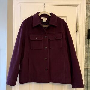 J. Crew Wool Purple Jacket